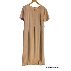 Vintage Talbots Silk Dress Pink NWT Size 10